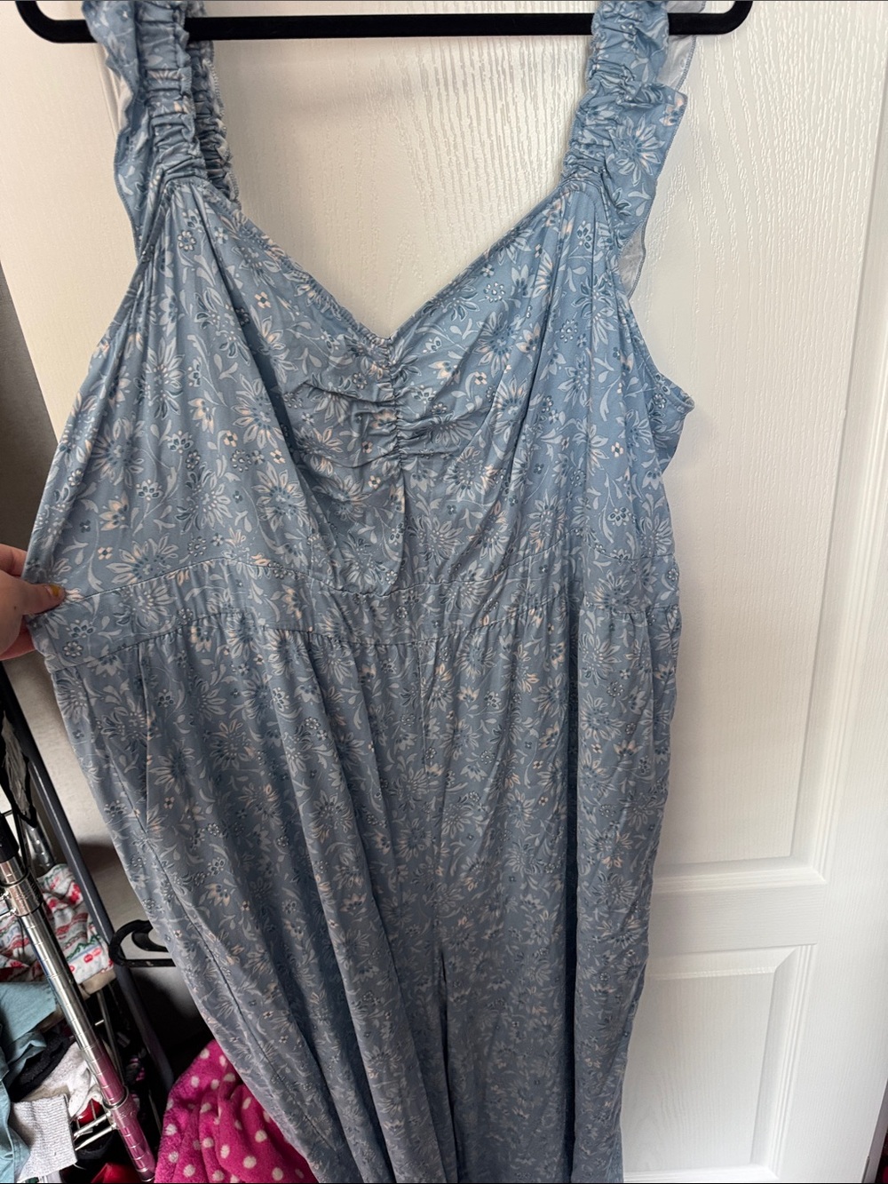 torrid Dusty Blue Floral Jumpsuit